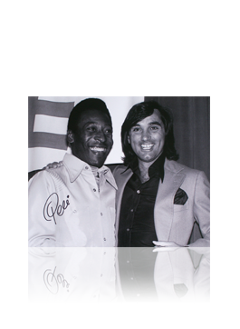 Pele and George Best :Signed by Pele