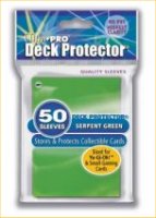 Card sleeves Yugioh size - GREEN  (pack of 50)